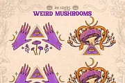Weird Mushrooms, an Object Illustration by Ink Stories (Thumbnail 6 of 23)