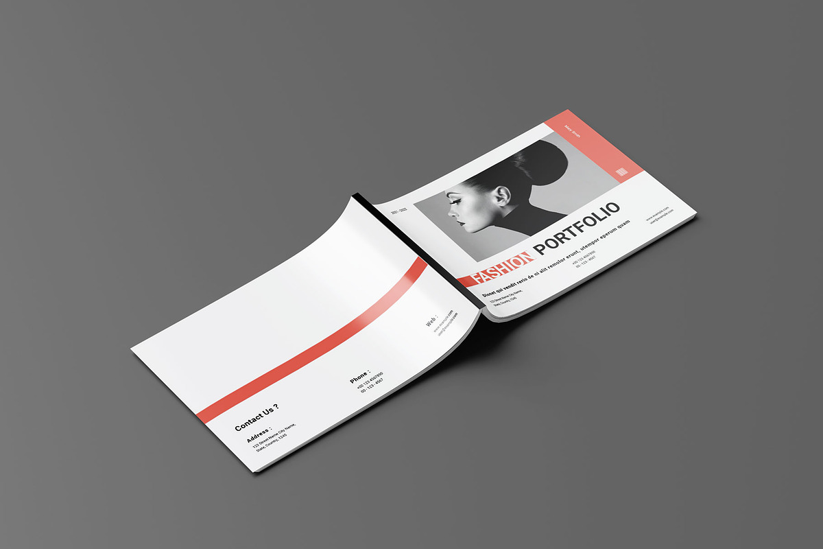 Design Portfolio Layout Landscape, a Magazine Template by Seeing-art (Photo 9 of 10)