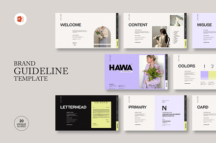 Brand Guideline Presentation, a Presentation Template by PrintIdea