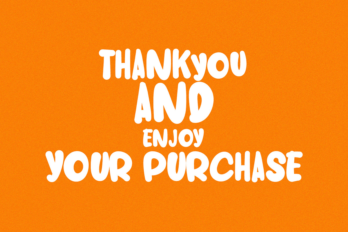 Uraro Carrot Lovely Cheerful Display, a Handwritten Font by Maulana Creative (Photo 5 of 7)