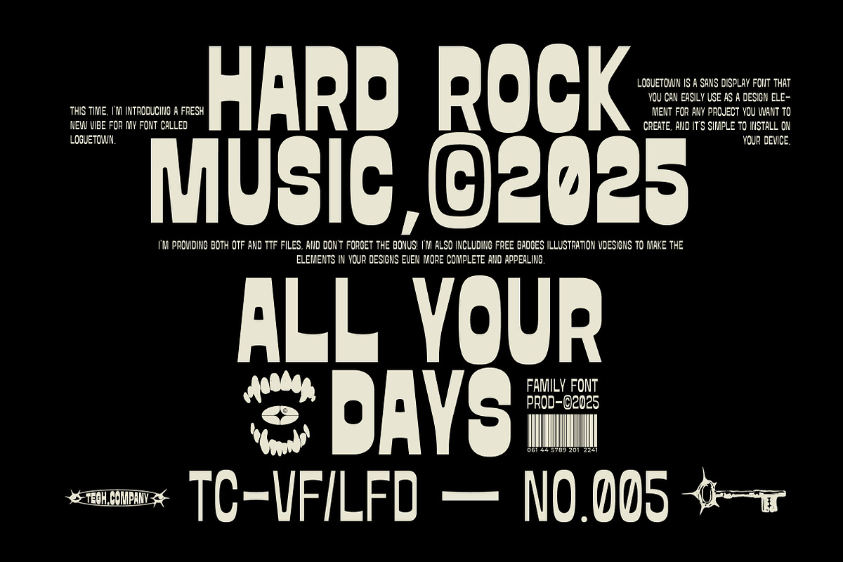 LOGUETOWN SANS DISPLAY, a Sans Serif Font by Tegh co. (Photo 5 of 20)