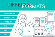 Services Line Illustrations Bundle, an iPhone Mockup by Boyko Pictures (Thumbnail 3 of 15)