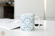 Cottagecore Pattern 7 Blue Floral, a Pattern Graphic by Euonia Meraki (Thumbnail 10 of 13)