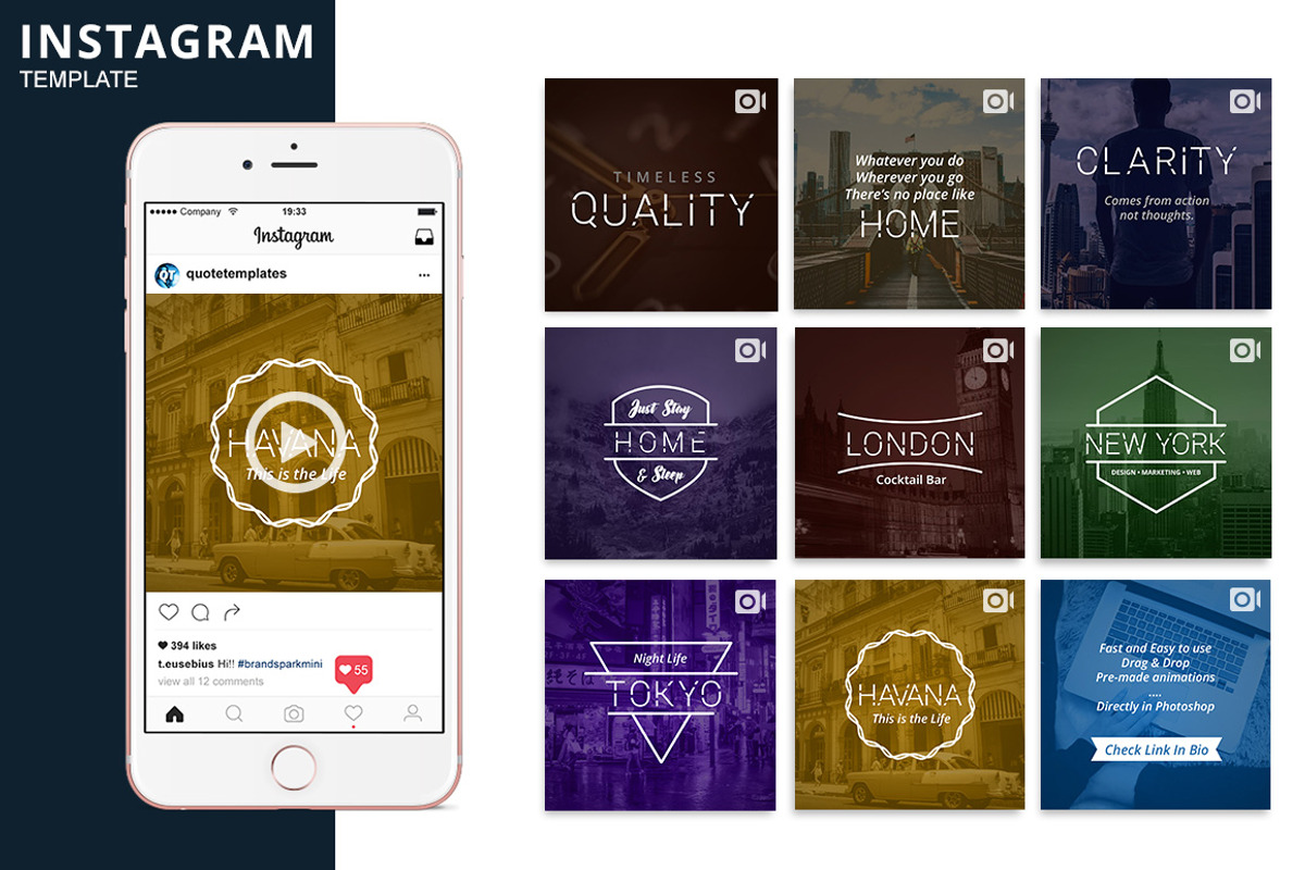 Minima Animated Template, a Social Media Template by Brandspark Mini (Photo 1 of 2)