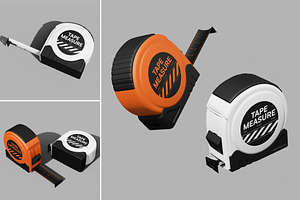 Construction Measure Tape Mockup, a Household Mockup by Brand Earth