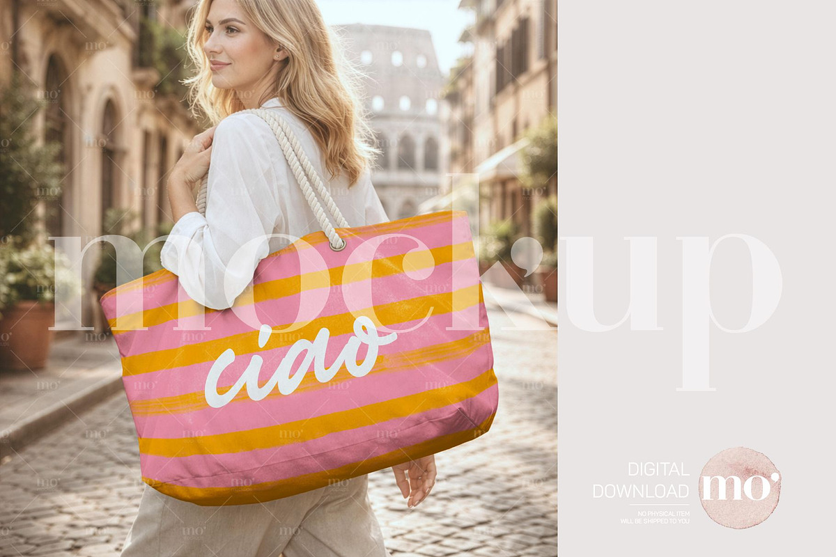 Oversized Weekender Bag Mockup, a Merchandise Mockup by MoMockups (Photo 3 of 5)