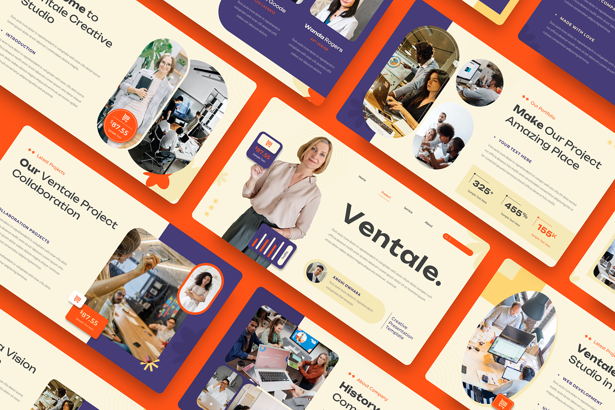 Ventale - Creative Google Slide, a Presentation Template by YossyOneStd (Photo 1 of 6)