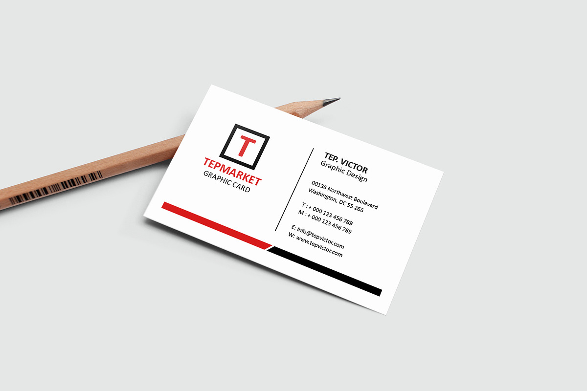 Business Card Mockup, a Business Card Template by resumetemplathttps://d3es (Photo 8 of 12)
