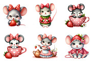 Minnie Animals Mouse Strawberry Clip, an Illustration by SinaCreation (Thumbnail 5 of 5)