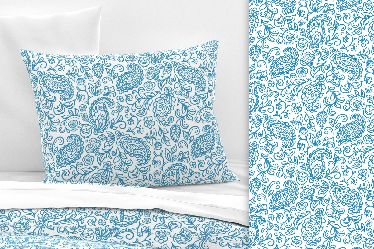 Paisley design pattern set, a Pattern Graphic by Viaireshop (Photo 5 of 7)