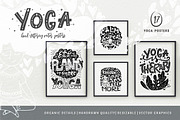 Hand lettering Yoga Posters, an Object Graphic by DariSmartArt (Thumbnail 1 of 11)