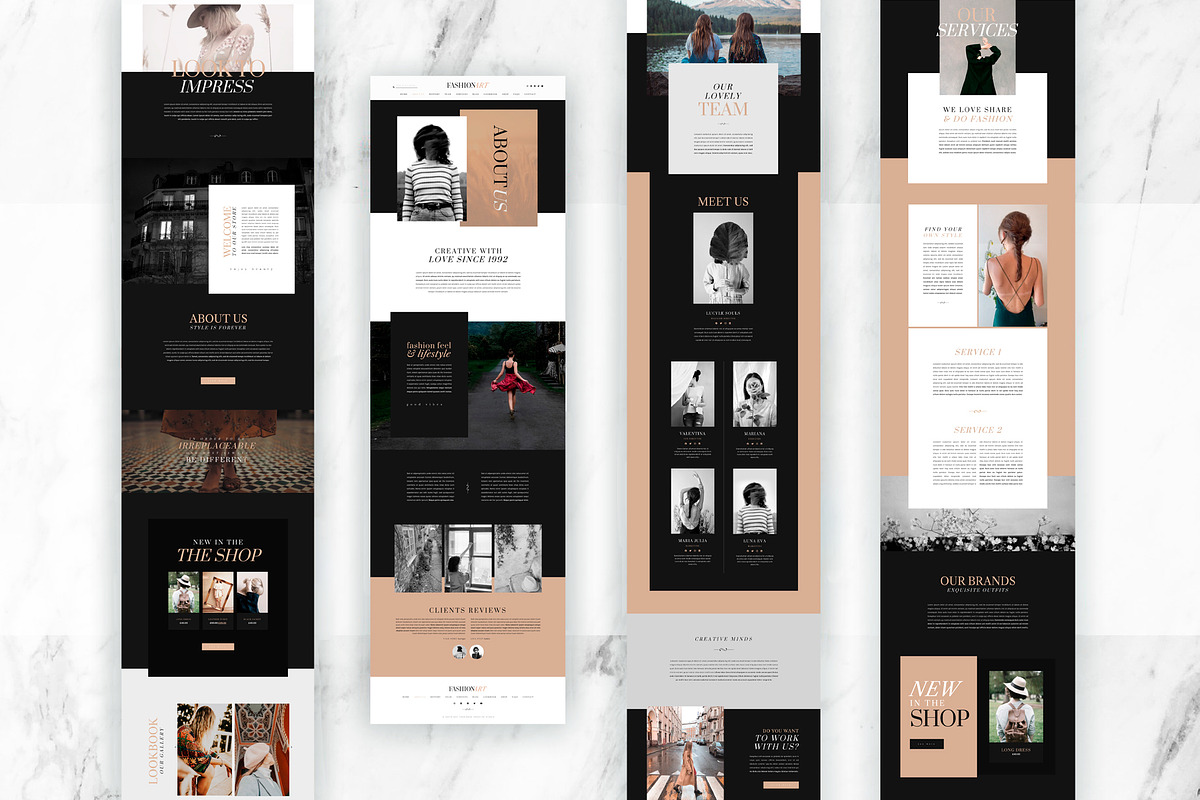 Fashion Art | Elementor Template Kit, an UI Kit Template by Touringxx Creative Studio (Photo 2 of 5)
