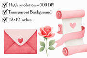 Watercolor Valentine's Day 42 PNG, an Illustration by Libby Wishes (Thumbnail 7 of 7)