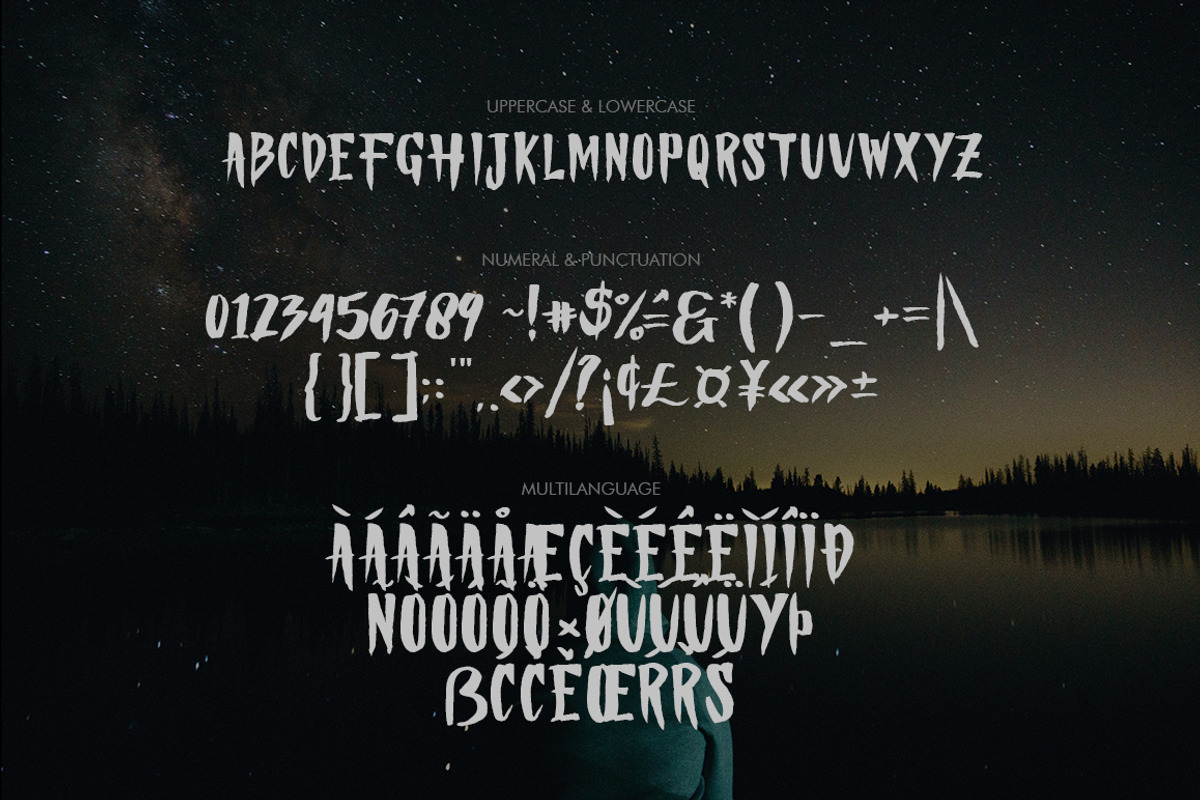 Gloomy Night Display Font preview 6