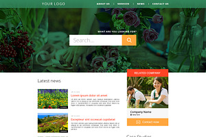 Modern Website Template Design