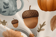 Autumn Leaves Seamless Pattern, a Decorative Illustration by Pati Charm Studio (Thumbnail 7 of 7)