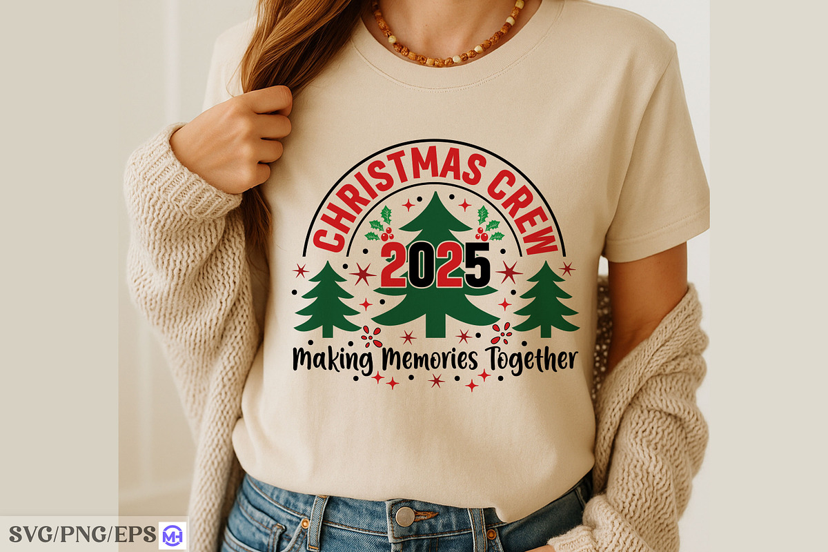 Christmas Crew SVG PNG T-shirt Desig, a Graphic by mh_arif (Photo 1 of 4)