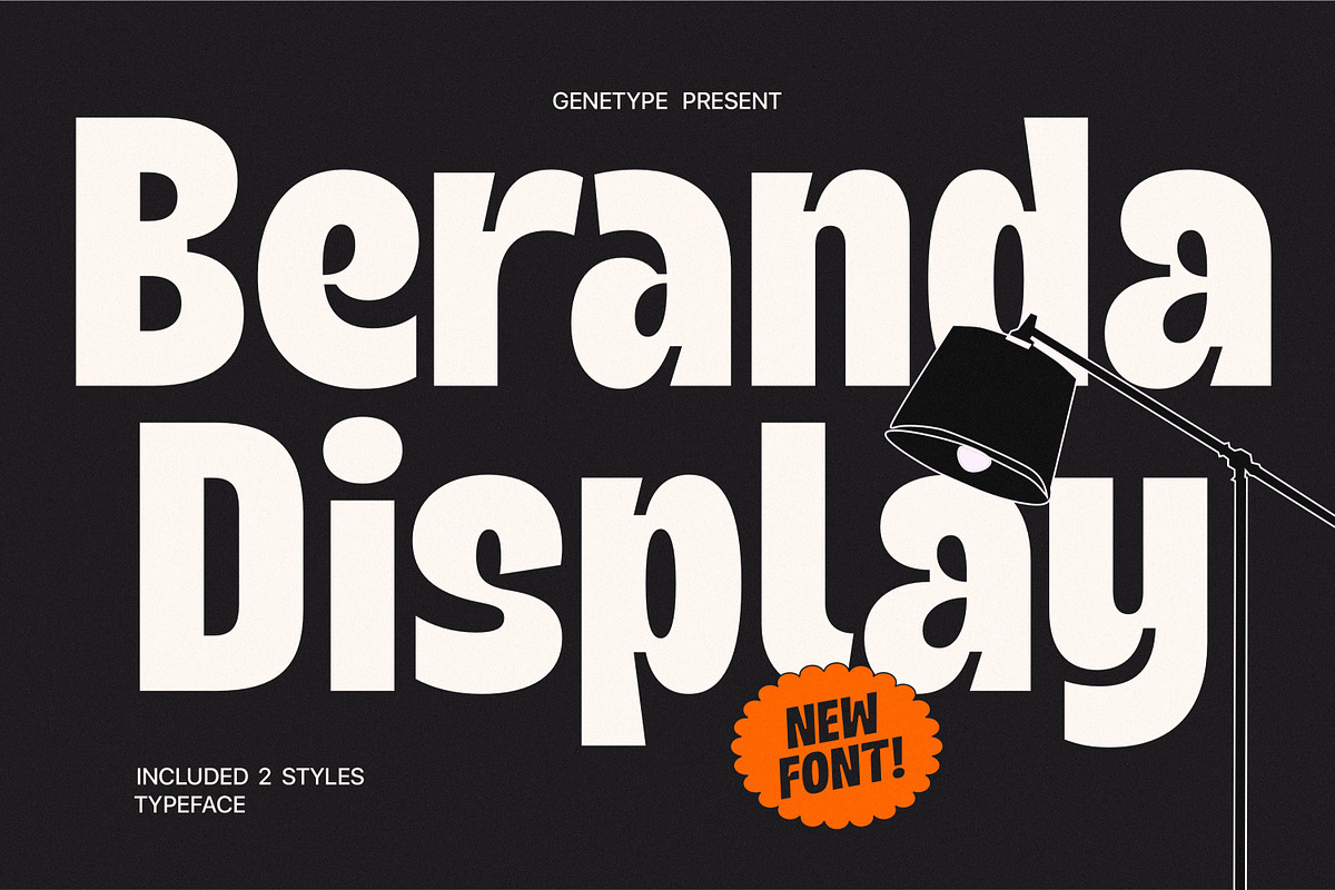 Beranda Display, a Sans Serif Font by Genetype (Photo 1 of 9)