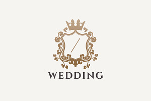 Wedding Crest Luxury Logo, a Branding & Logo Template by Design_Planet