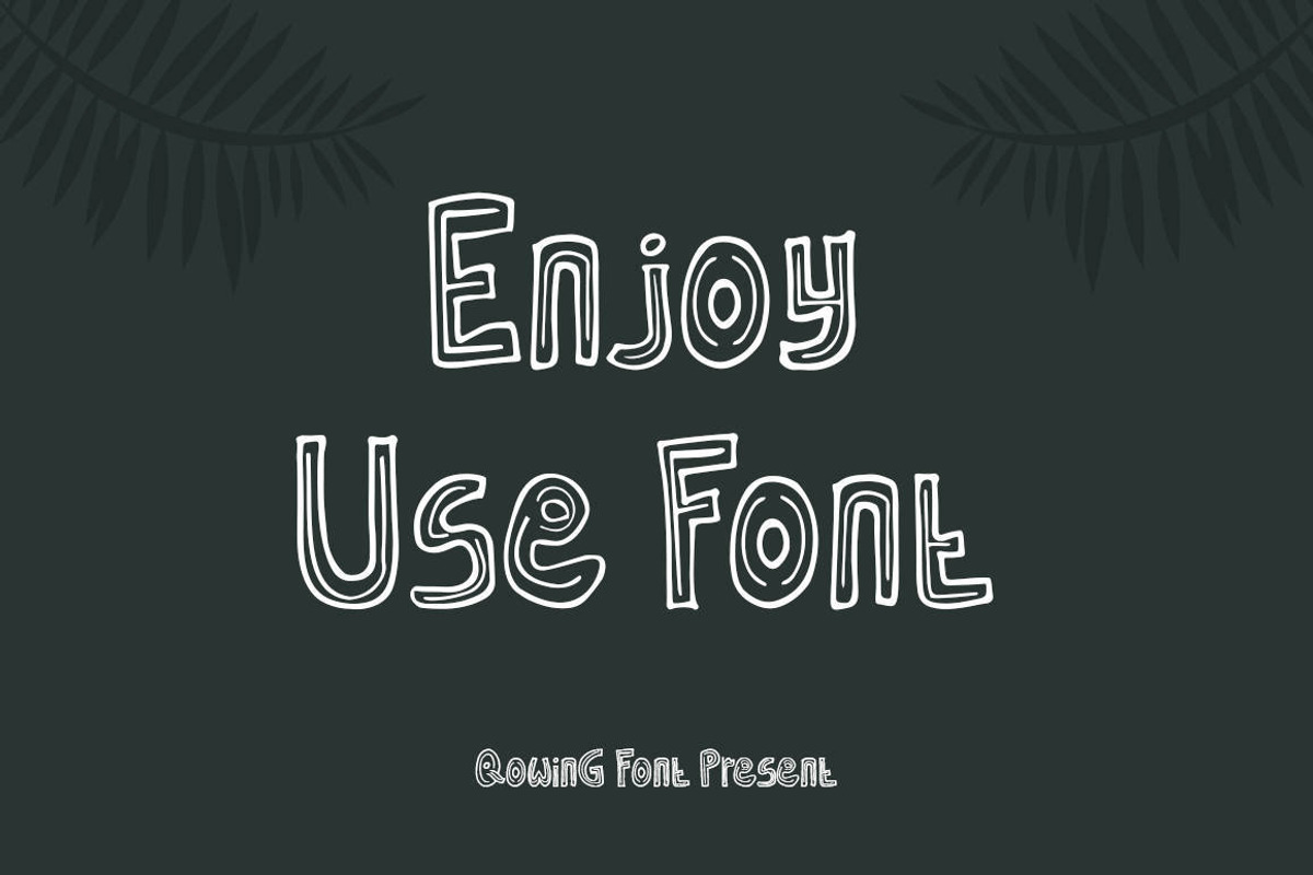 Qowing - Cute Display Font, a Font by Naistudio (Photo 7 of 8)