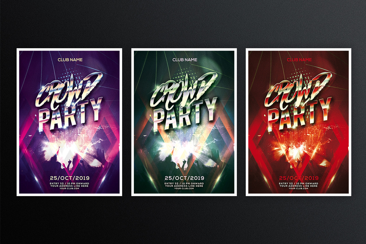 Crowd Party, a Flyer Template by What a Story (Photo 3 of 5)