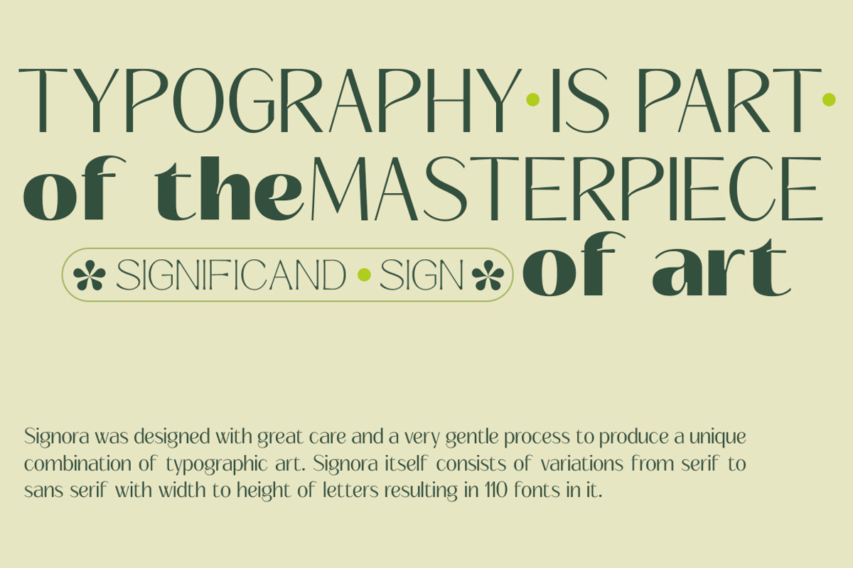 Signora | Sans Serif Family, a Sans Serif Font by Black Studio (Photo 11 of 11)