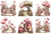 Spring Flowers Pathway Clipart, an Illustration by Daily.Designs (Thumbnail 7 of 8)