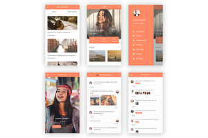 Lichi - Social Media UI Kit Sketch