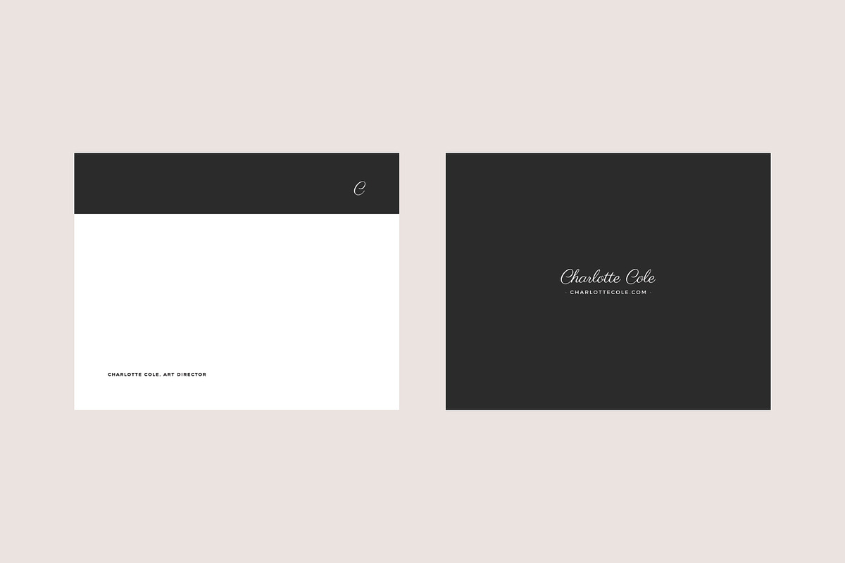 Charlotte Business Card Template, a Business Card Template by studiolmh (Photo 3 of 4)