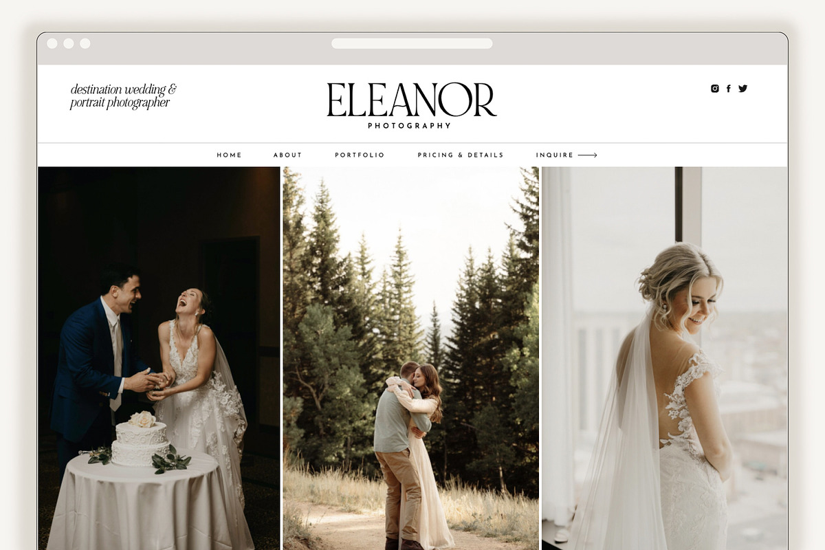 Eleanor Showit Website Template, a Marketing Template by Rachel Kick (Photo 1 of 4)