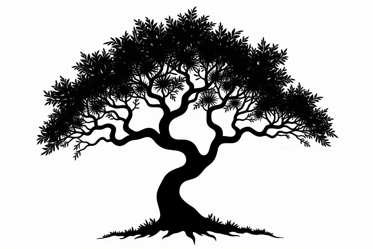 20 Black Tree Silhouettes Bundle, an Illustration by Gaye Art (Photo 15 of 21)