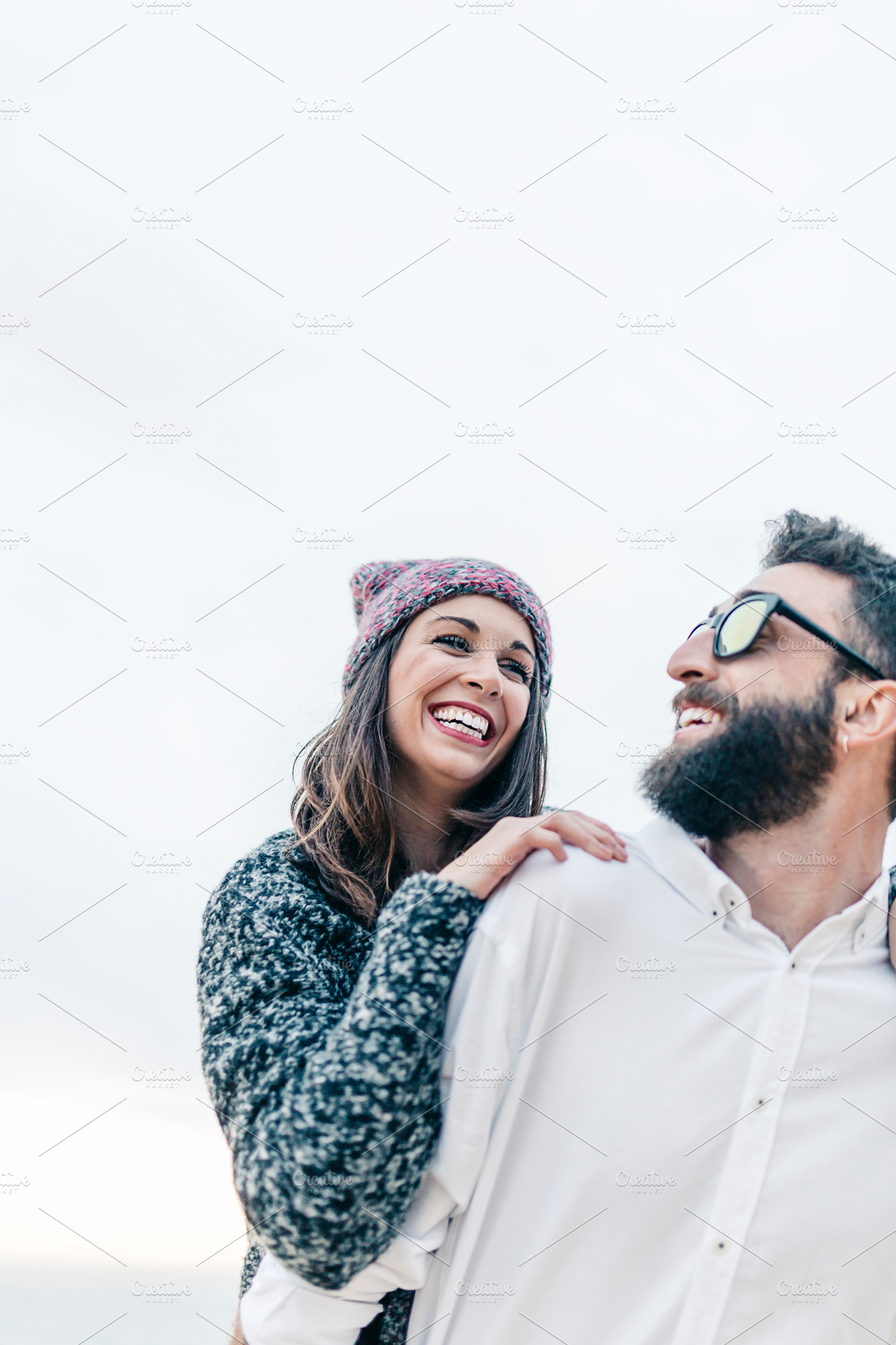 Happy young couple, a Photo by fotopitu