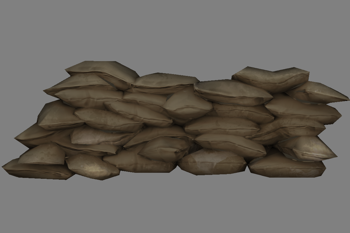 Sandbags, an Object 3D Model by 2dawngames (Photo 2 of 3)