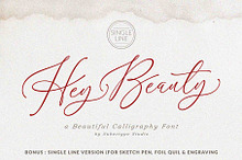 Hey Beauty - Modern Calligraphy font