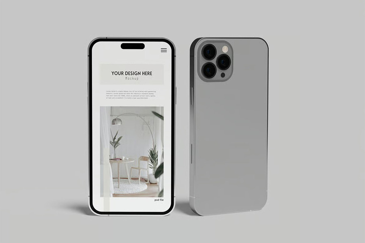 iPhone 14 Pro Max Mock-ups, an iPhone Mockup by zpackcreative (Photo 4 of 6)