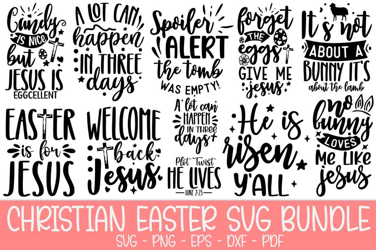 Christian Easter SVG Bundle | Creative Market