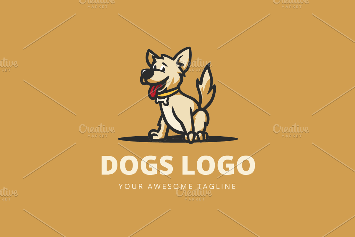 Dog Mascot Characters, a Branding & Logo Template by lineandcircle (Photo 2 of 5)