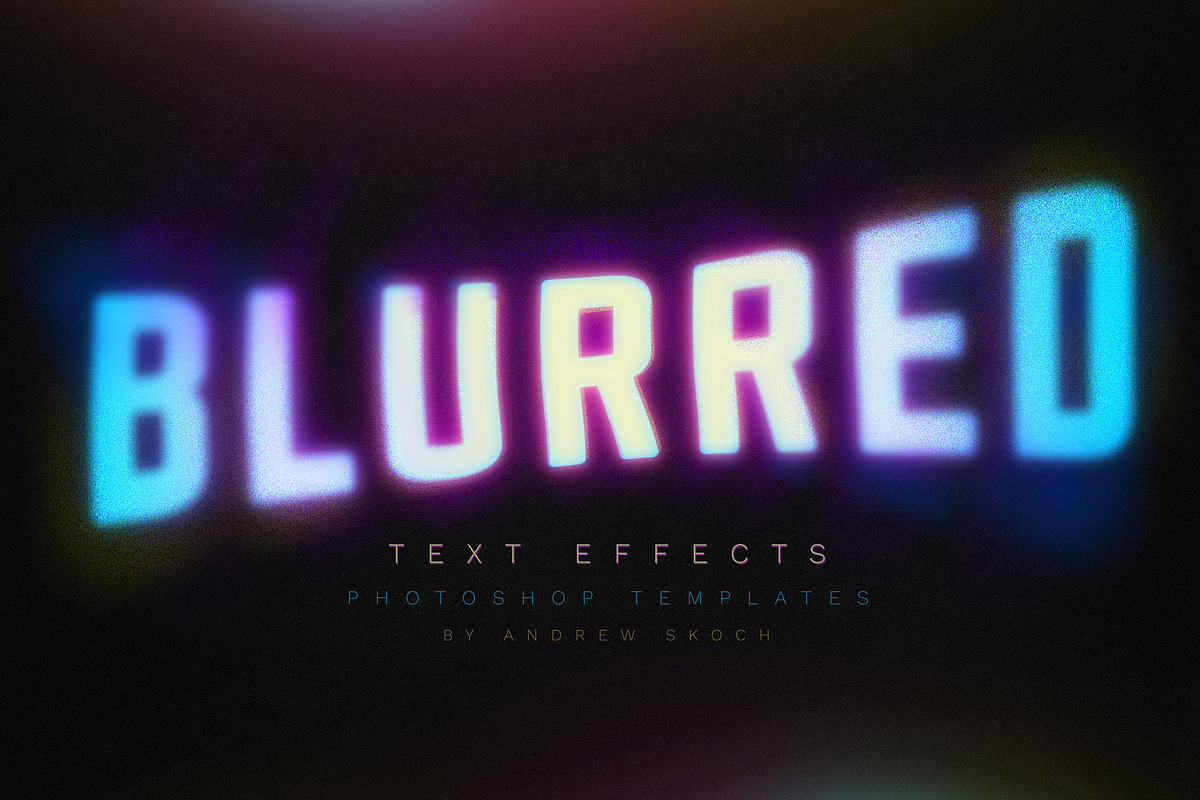 Gradient Blurred Text Effect, a Branding & Logo Template by Andrew Skoch Design (Photo 3 of 9)