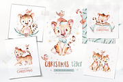 70% off Watercolor Christmas Bundle, an Animal Illustration by Peace ART (Thumbnail 27 of 37)