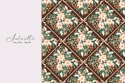 Christmas Botanical Grid Pattern, a Pattern Graphic by SirenaArt (Thumbnail 8 of 20)