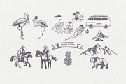 Peach Flamingo Font Duo, a Font by BodigStd (Thumbnail 8 of 8)