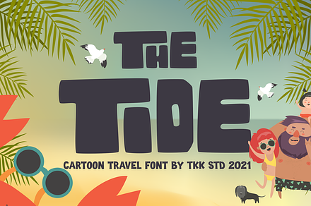 The Tide - Block font, a Sans Serif Font by tokokoo