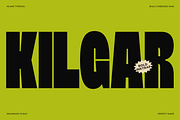 Kilgar - Heavy Bold Condensed Font, a Sans Serif Font by RagamKata (Thumbnail 1 of 10)