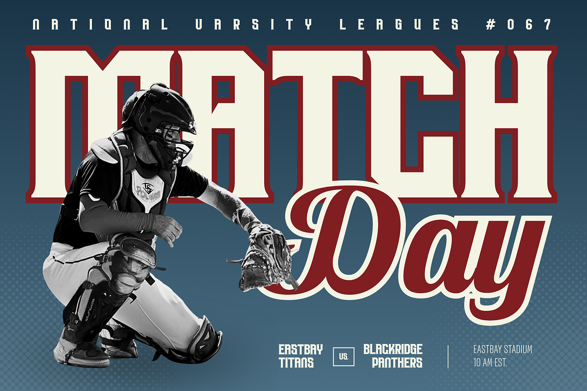 Strikies Sports - Logo Sports, a Slab Serif Font by Nirmana Visual (Photo 15 of 15)