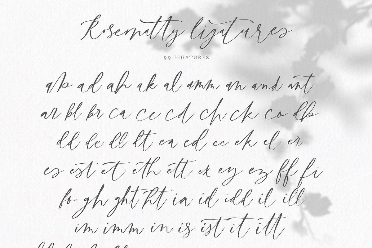 Rosematty Font preview 8