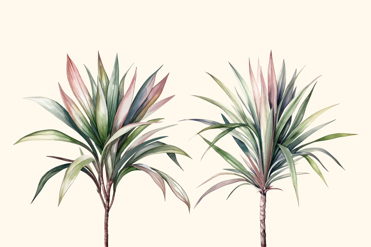 Tropical leaves patterns and element, a Decorative Illustration by irina.vaneeva (Photo 3 of 11)