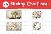 Watercolor Shabby Chic Floral Backgr, an Education Illustration by John_Walker (Thumbnail 2 of 5)
