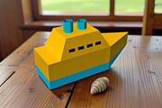 Boat favor - 3d papercraft, a Print Template by PAPER amaze (Thumbnail 4 of 5)