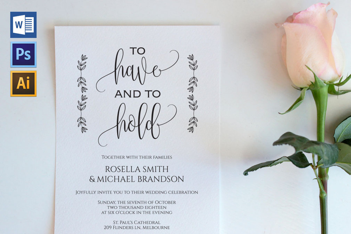 Invitation Template SHR431, an Invitation Template by Shafura_Wedding (Photo 1 of 5)