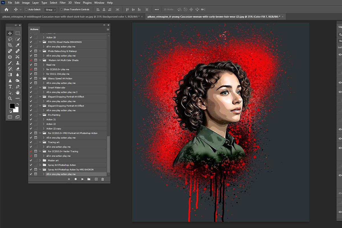 Spray Art Photoshop Action, an Action Add-On by MRI STUDIO (Photo 14 of 14)